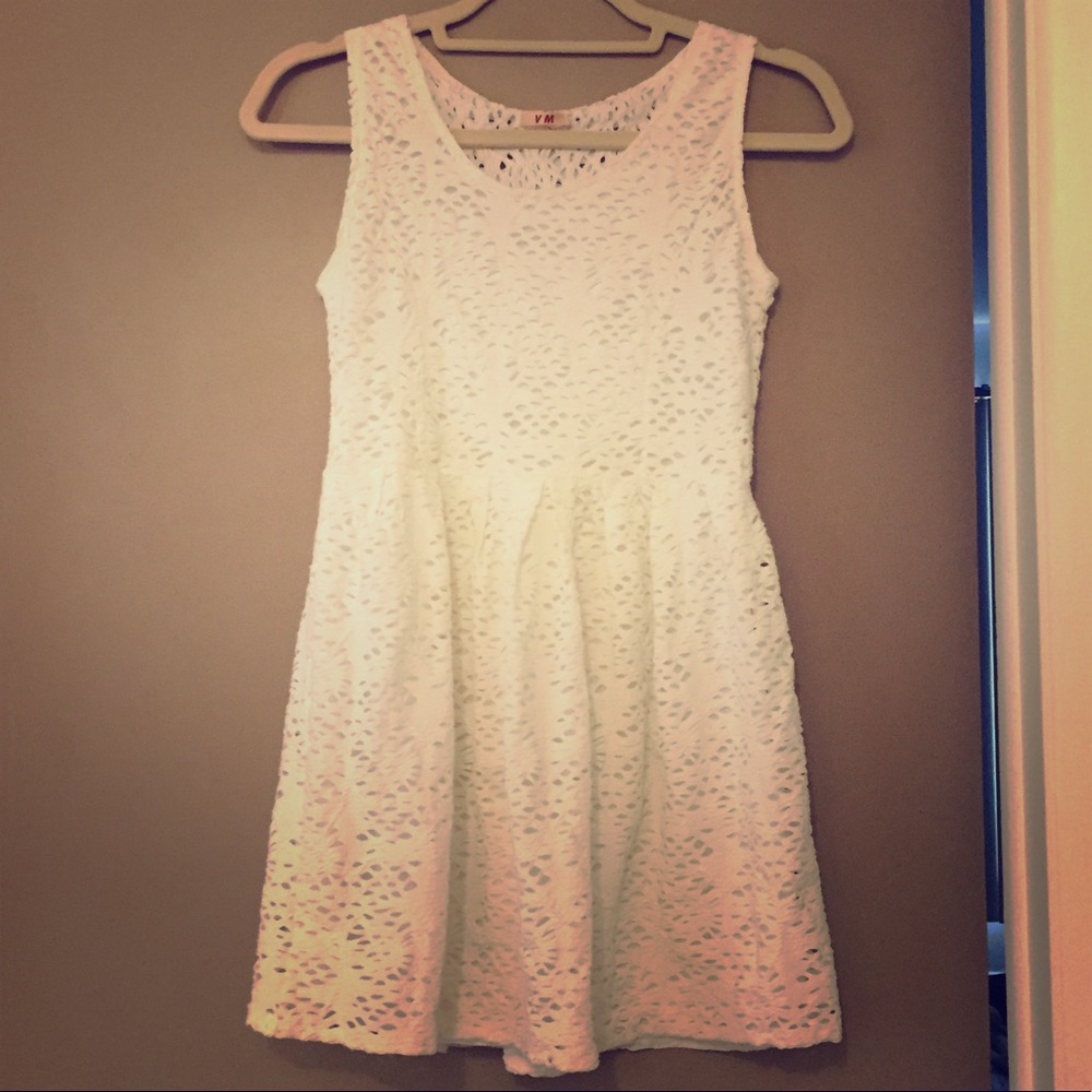 White mini dress